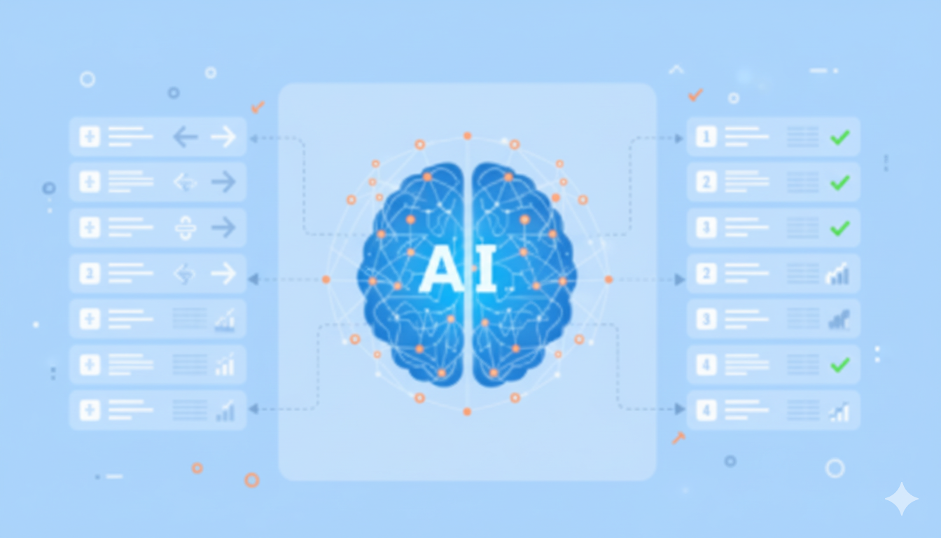 An abstract visualization of a network graph with nodes and connections, representing data relationships.